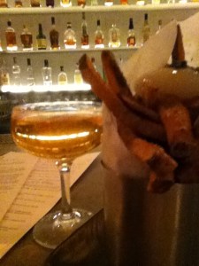 Champagne cocktail with bitters