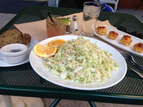 My complete dinner with zucchini bread